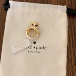 Kate spade original owl ring with Kate spade bag